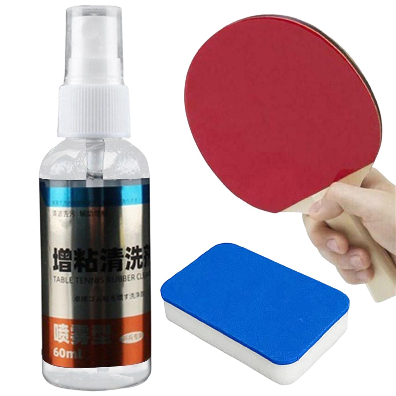 60ml Care Cleaning Agent Pingpong Paddle Cleaner Table Tennis Rubber Cleaner with accessories