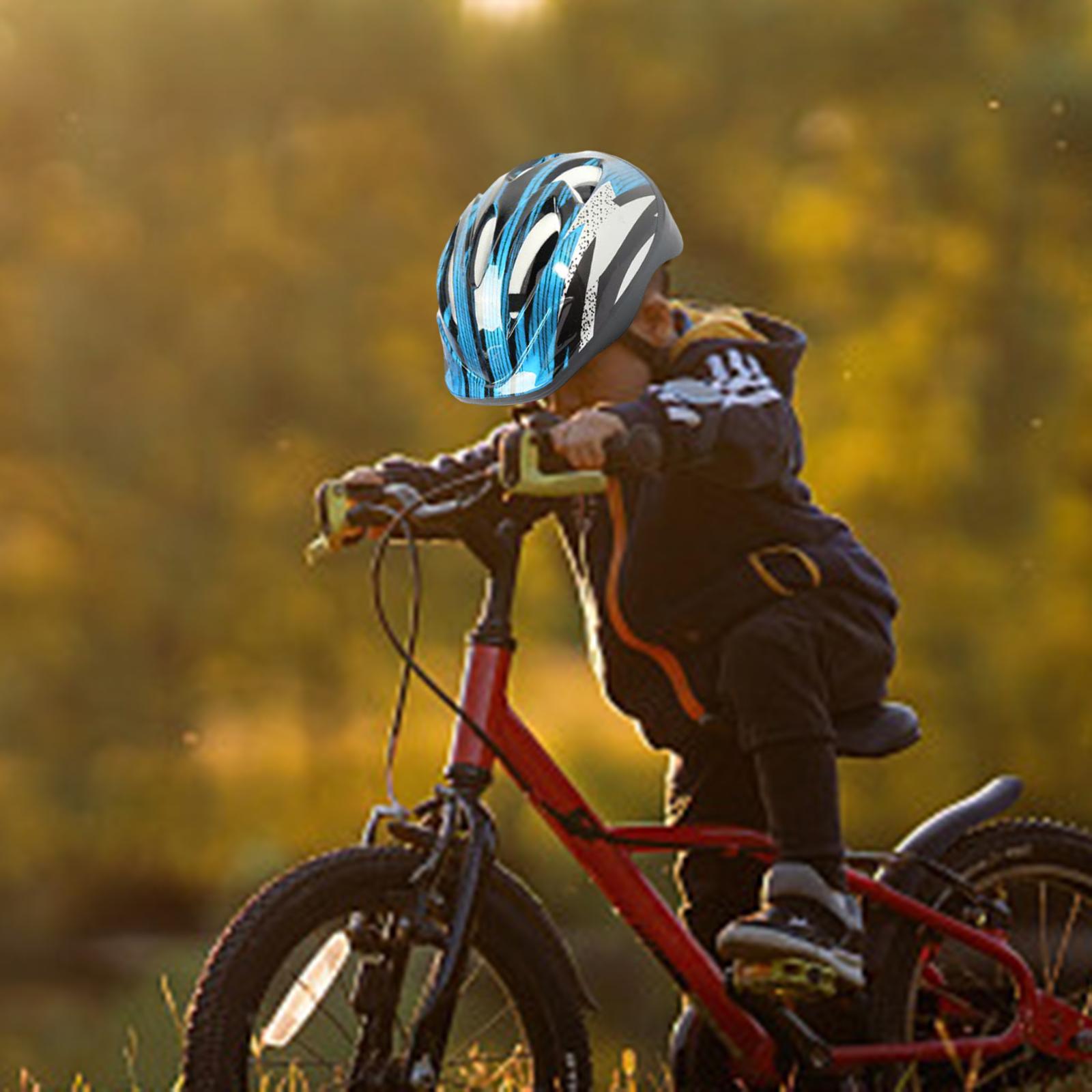 Bicycle Helmet Youth Outdoor Lightweight Bike Safety Helmet Bike Helmet Kids Light Blue