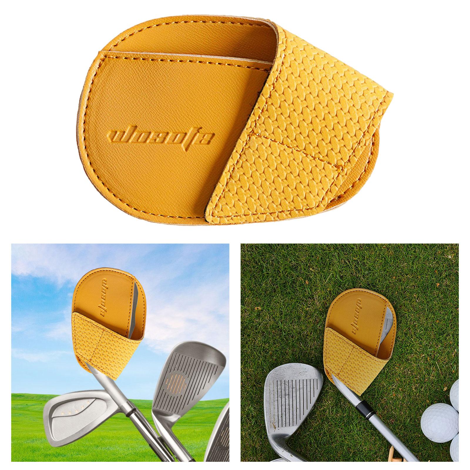Golf Head Covers for Iron for Athlete Golf Sporting Accessories Golf Playing Yellow