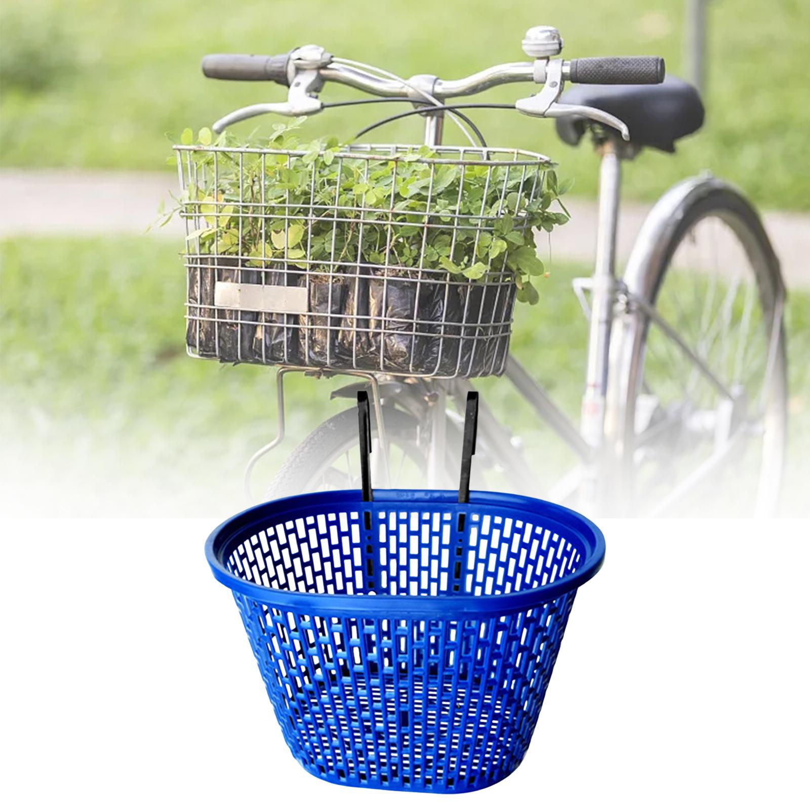 Folding Bike Front Basket Accessories Lightweight Stylish Durable Cargo Rack Blue