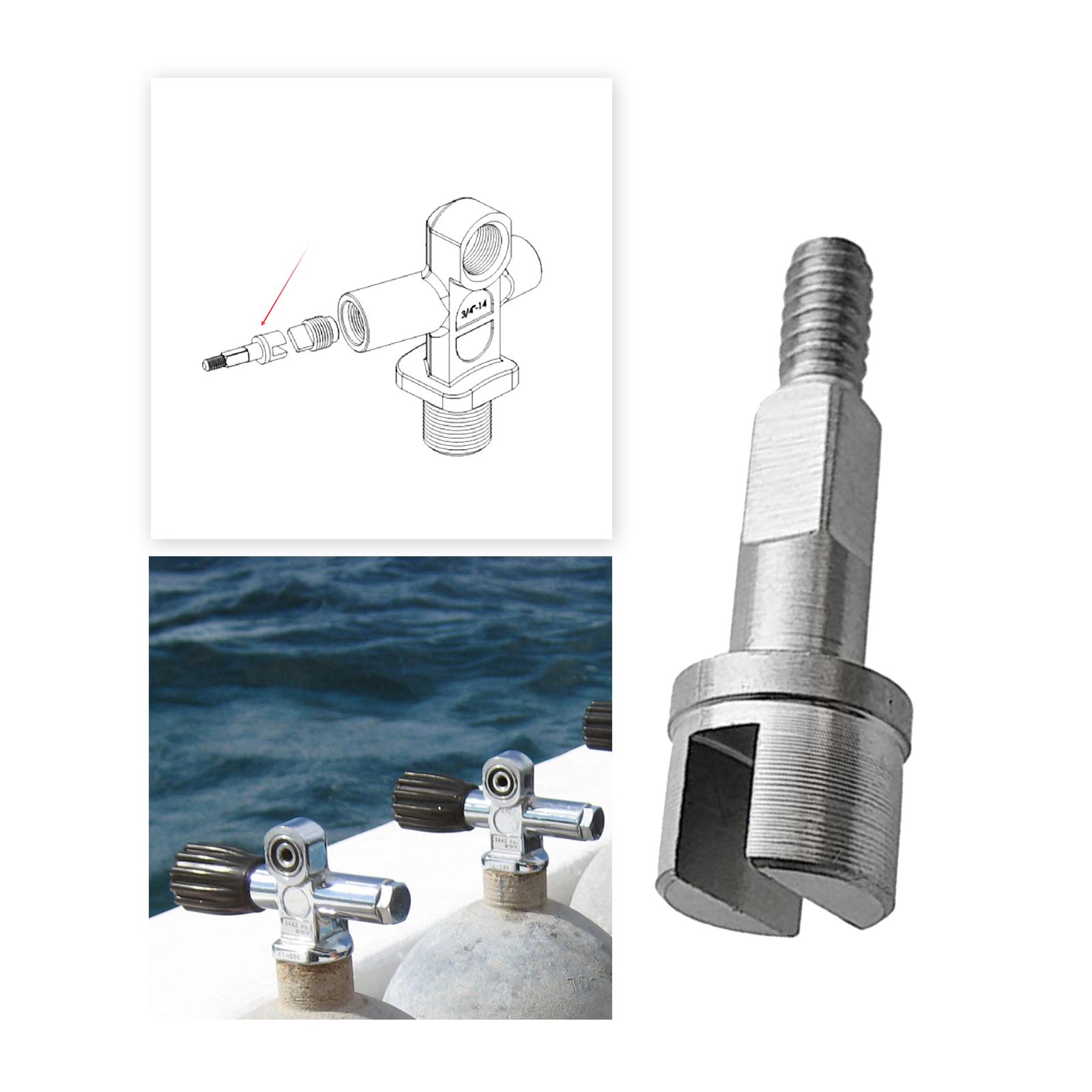 Diving Cylinder Valve Diving Valve for Underwater Diving Supplies 36.59mm