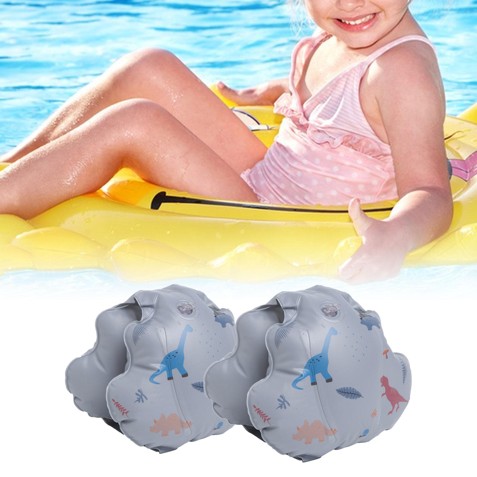 Swimming Armbands Kids Floating Circle Summer Inflatable Swim Arm Bands Boys Dinosaur