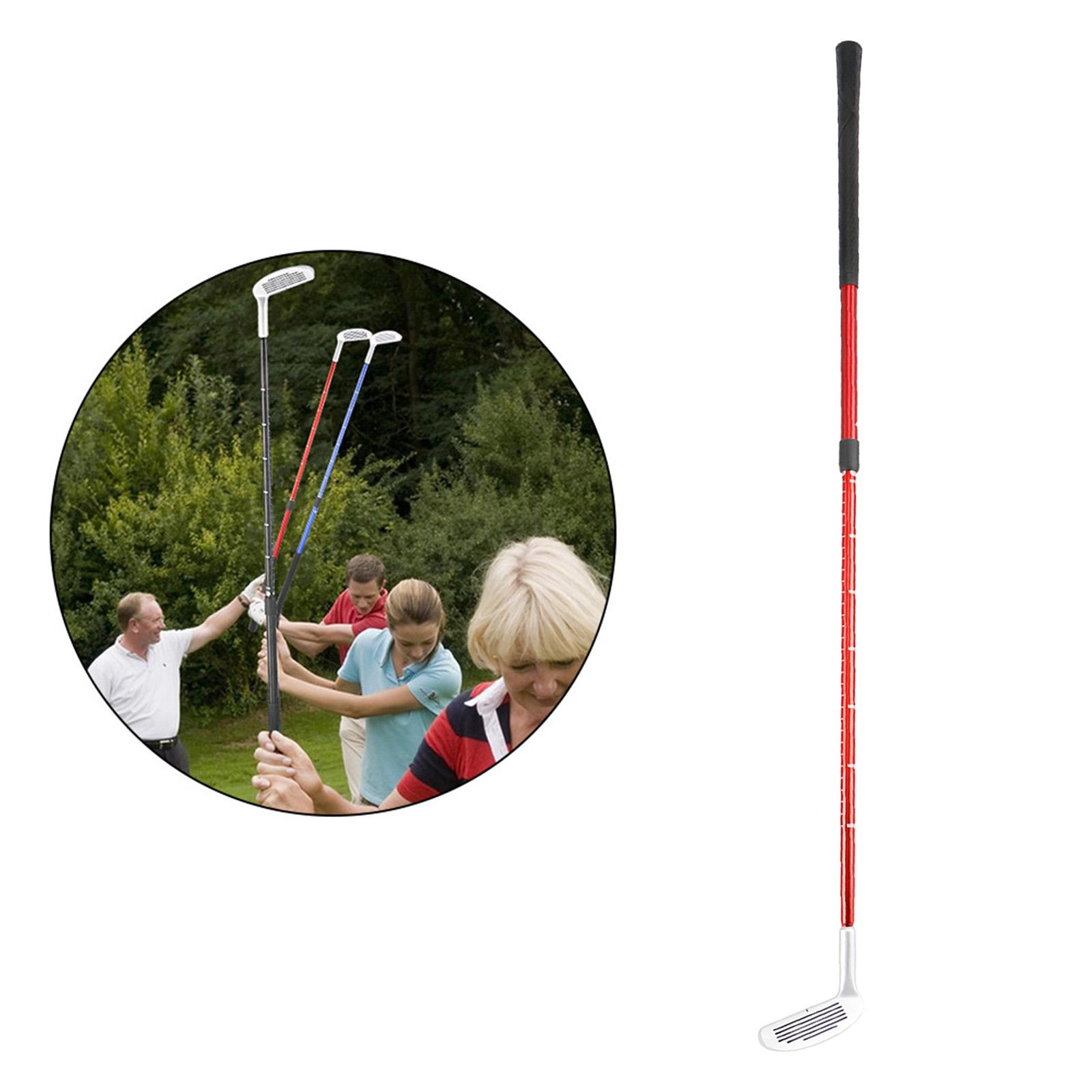 Golf Putter Retractable Nonslip Grip Lightweight Garden Two Ways Golf Putter Red