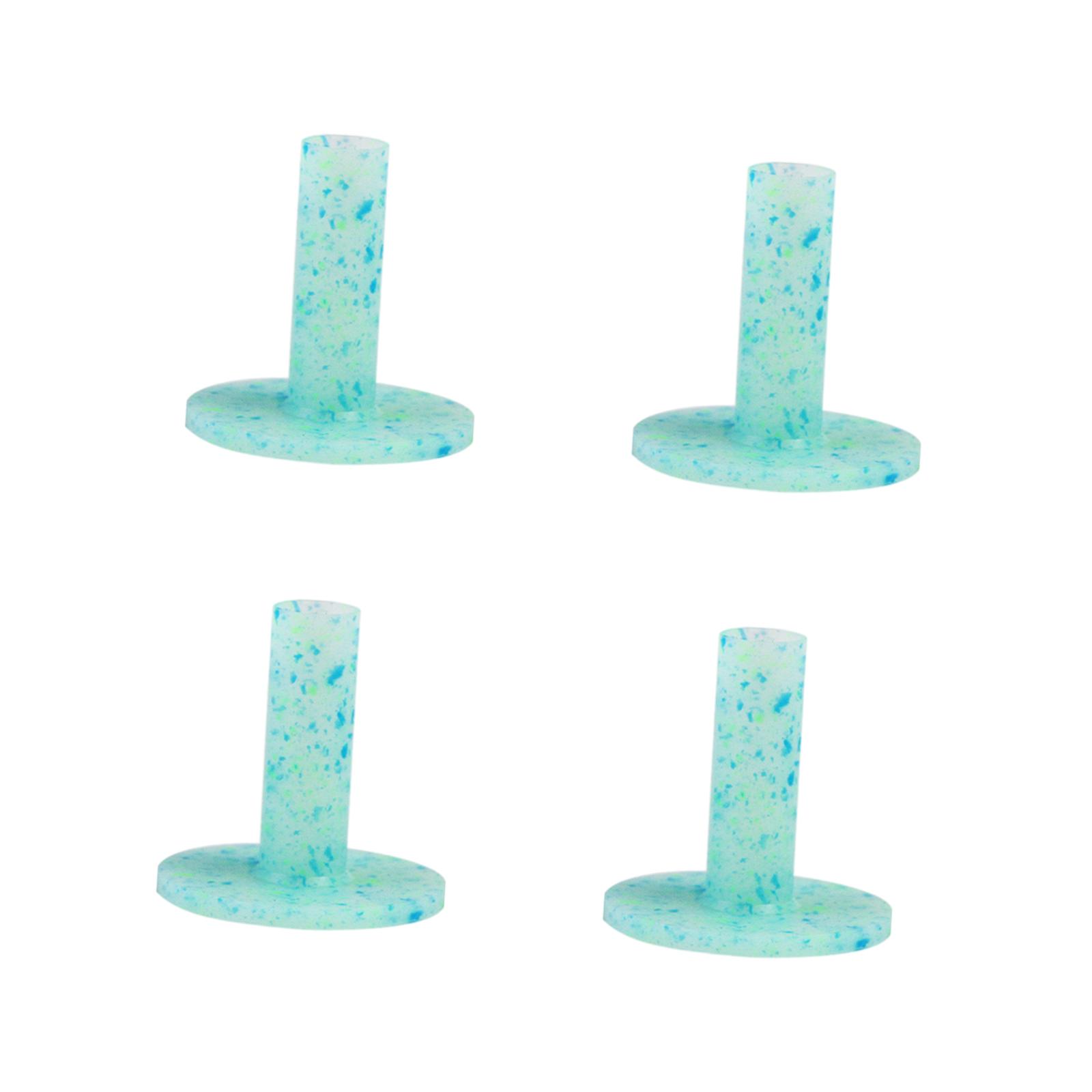 4Pcs Golf Rubber Tees Holders Durable Performance Golf Practice Tees Green