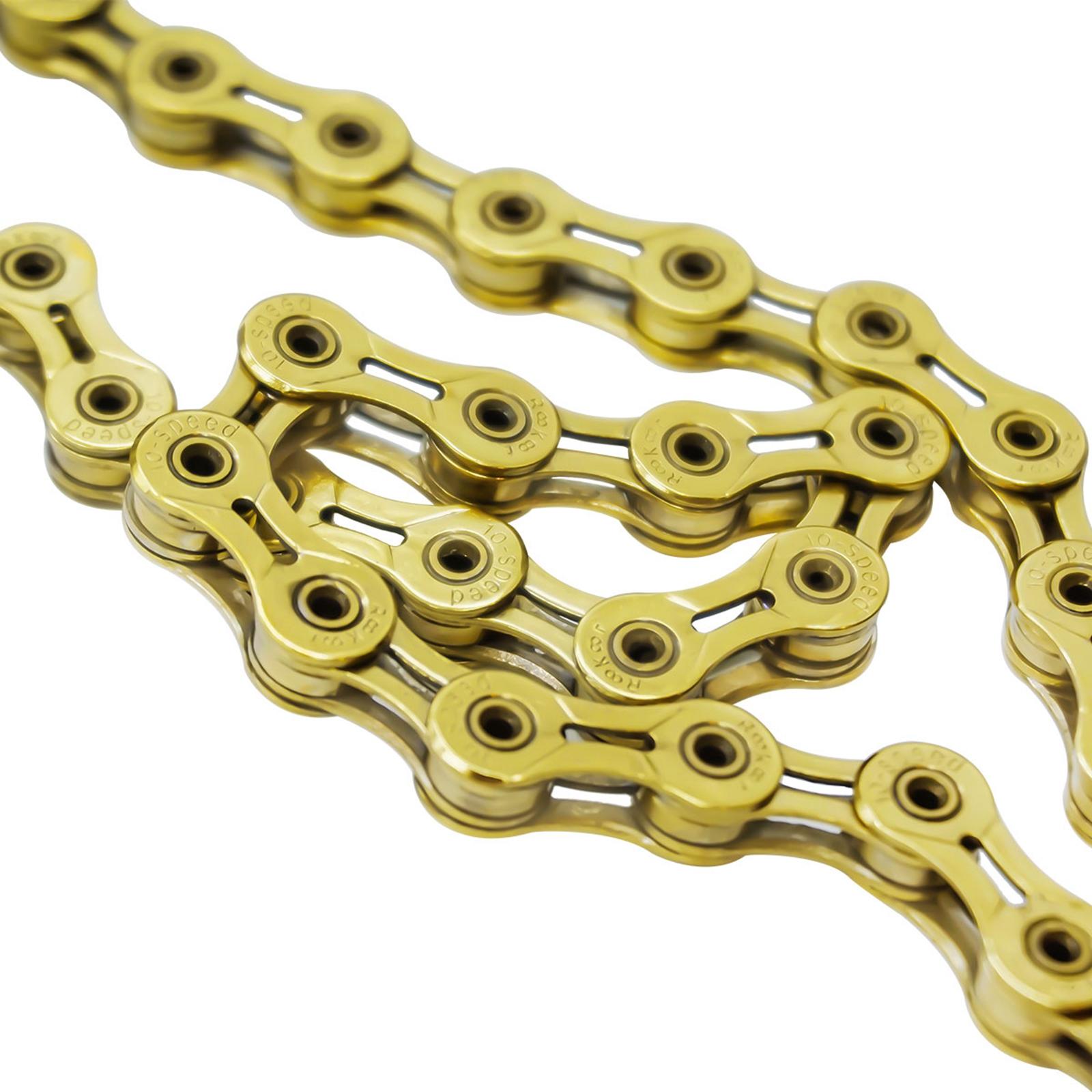 10 Speed Bicycle Chain Maintenance Practical Road Bike Replacement Accessory Yellow