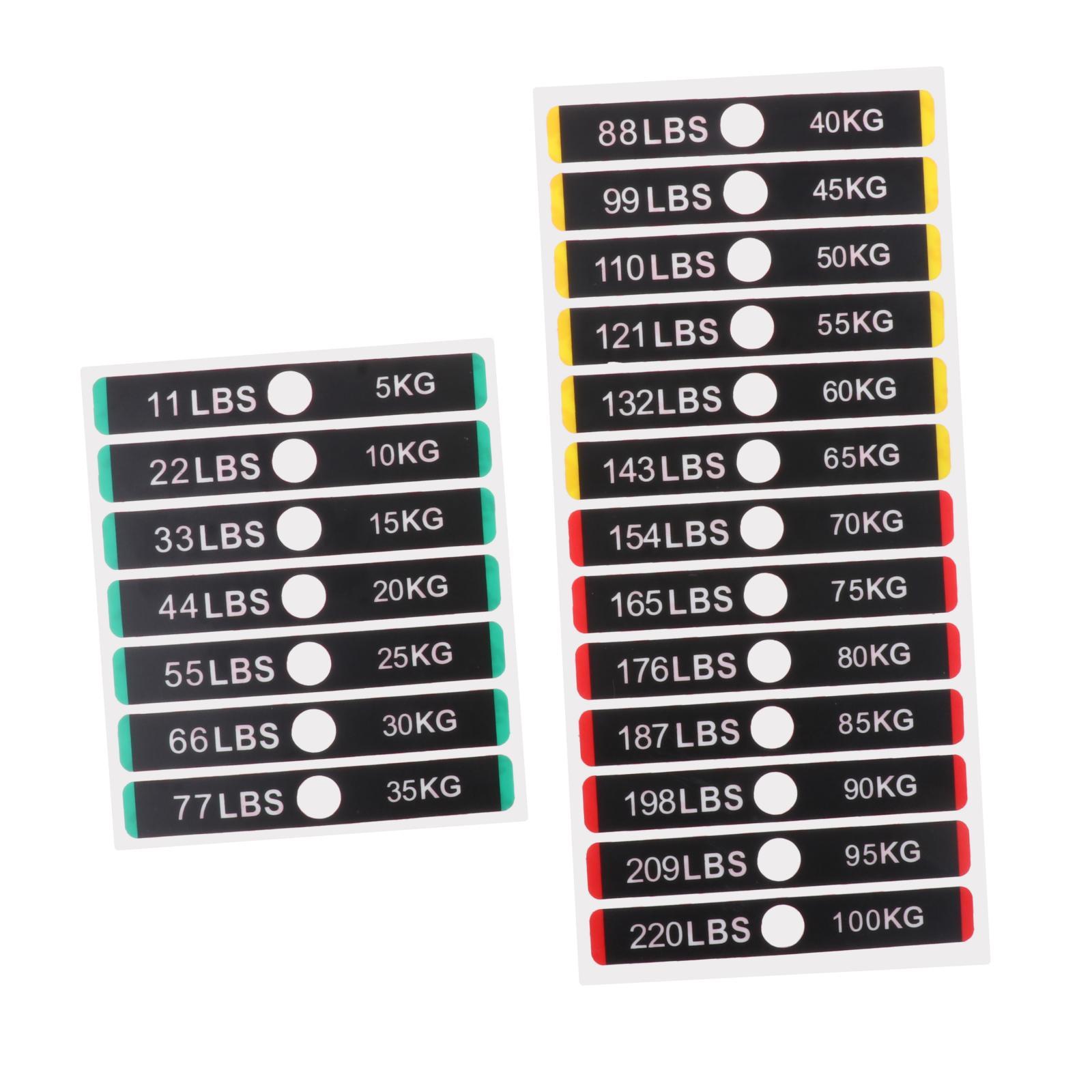 Weight Stack Labels