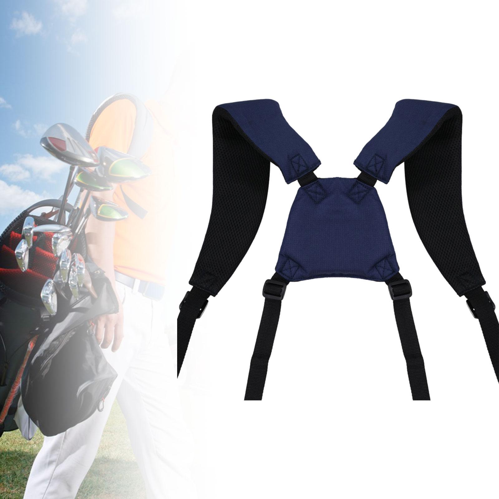 Golf Bag Shoulder Strap Universal Waterproof Adjustable Golf Bag Accessories Blue