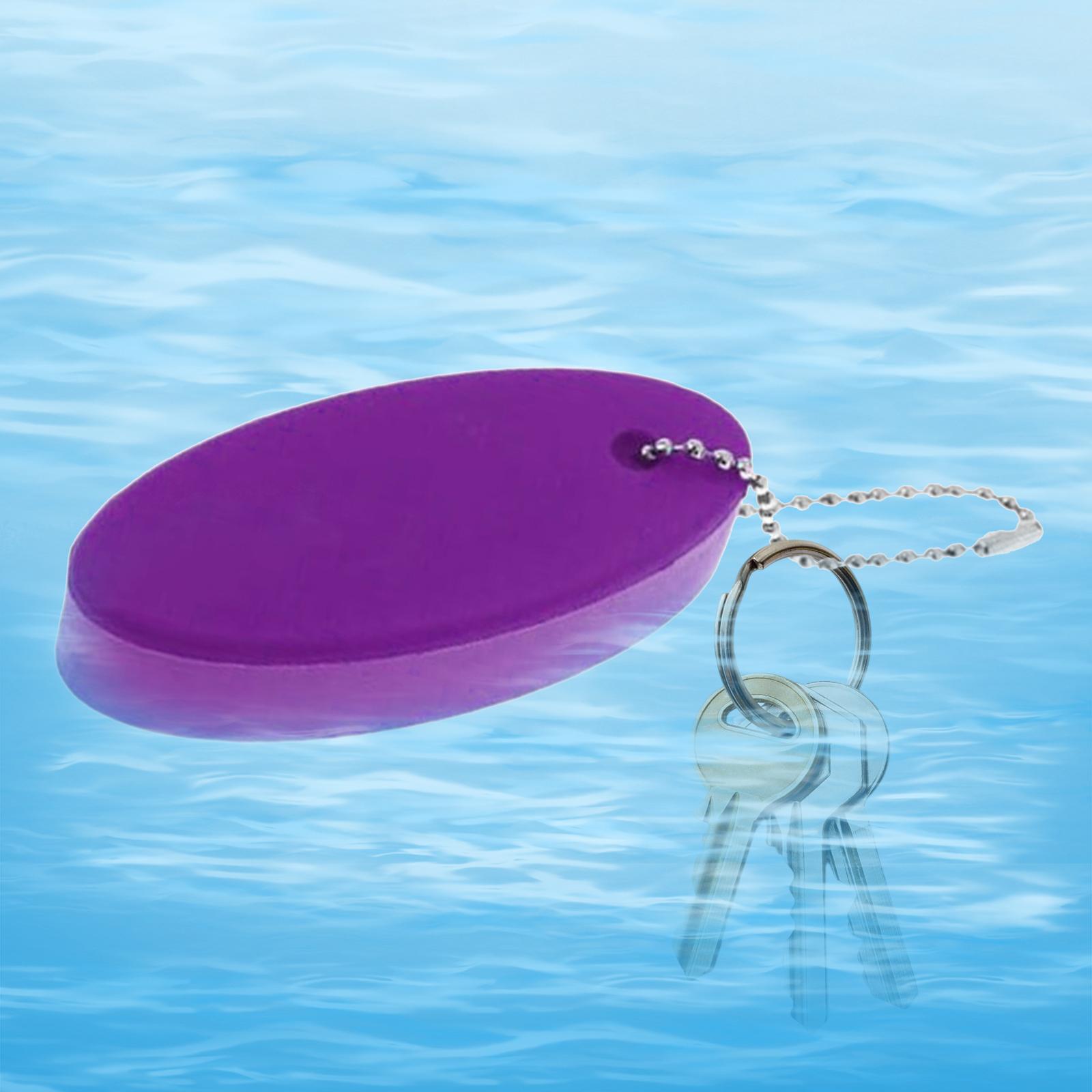 Buoyant Keychain Lightweight Pendant Boat Keyring for Boating Rafting Kayak Purple