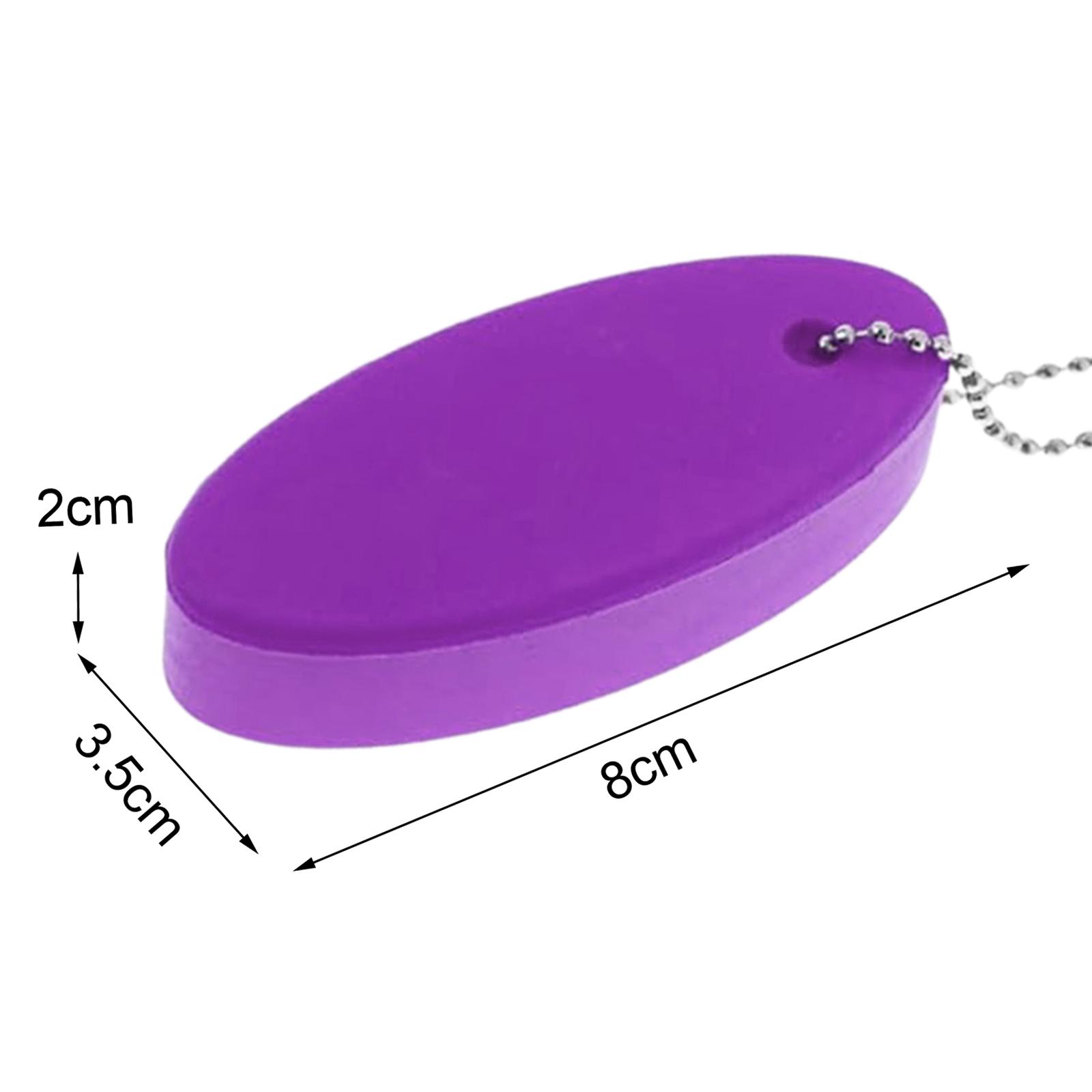 4xBuoyant Keychain Lightweight Pendant Boat Keyring for Boating Rafting Kayak Purple