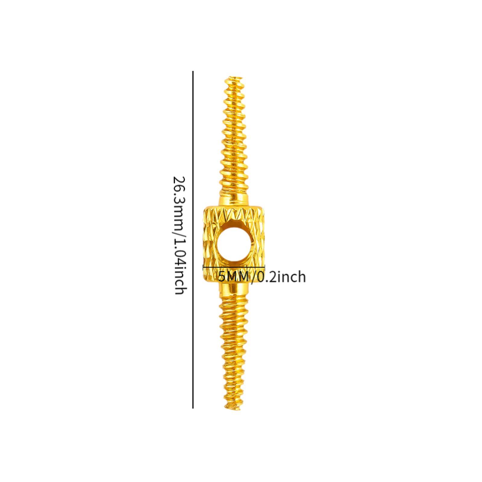 3x5 Pieces Bicycle Brake Shifting Cable Housing Compact Internal Cable Routing Gold