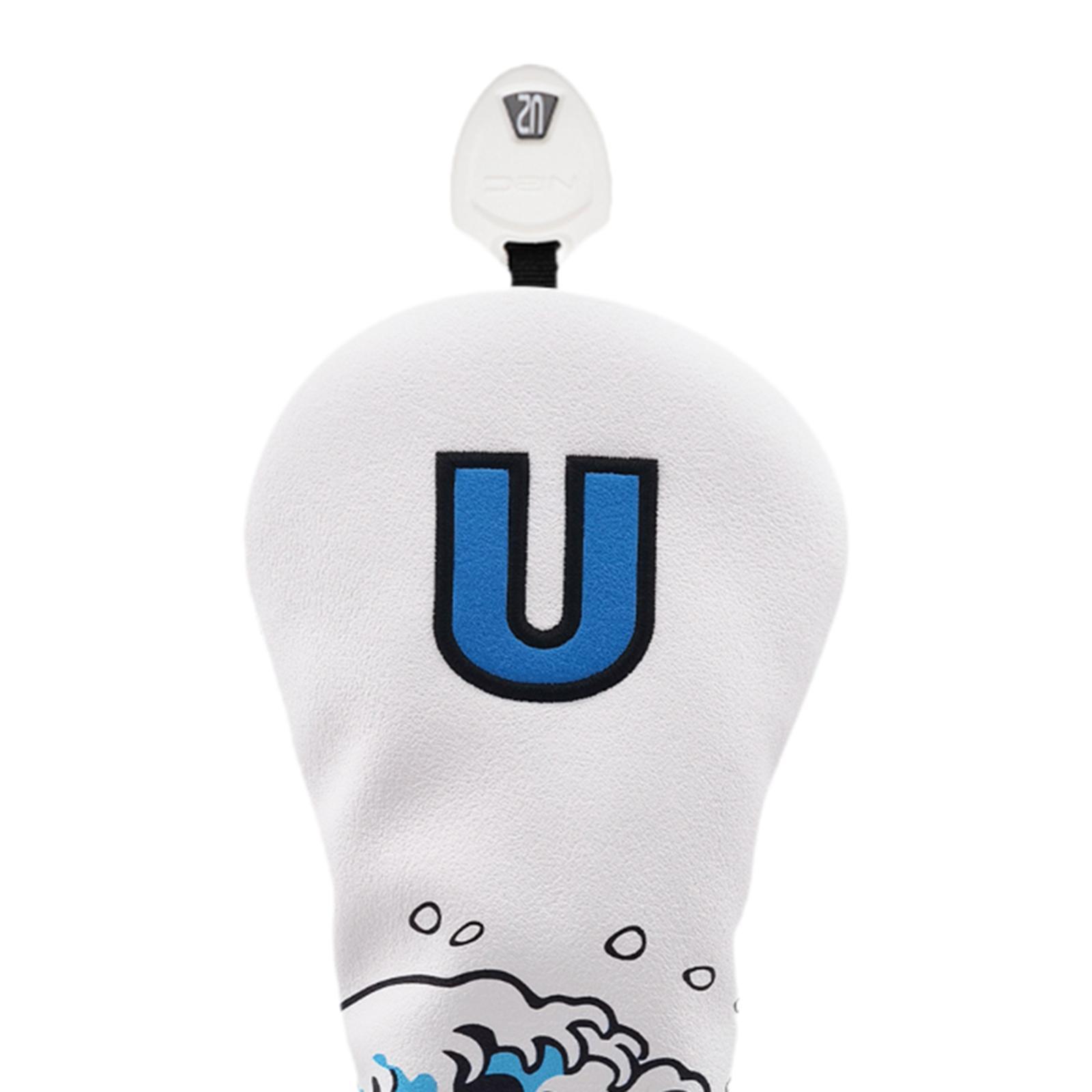 Golf Wood Headcover Wear Resistant Waterproof Scratchproof Protective Sleeve white UT