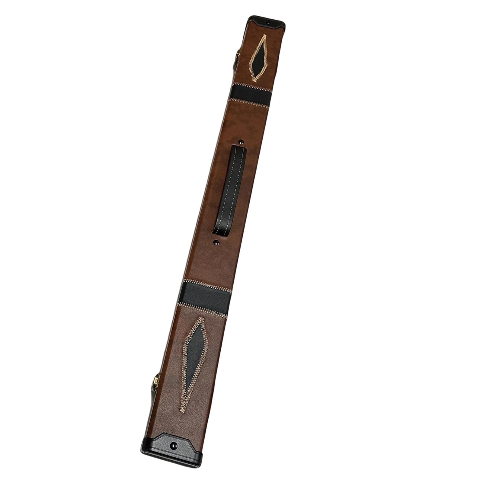 Pool Cue Case Pool Billiards Accessories Stylish Portable Pool Cue Stick Box Brown