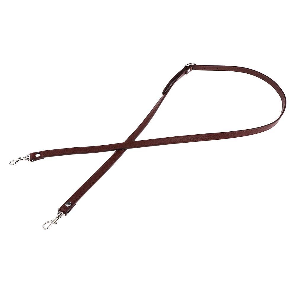 5xAdjustable Leather Shoulder Bag Strap Belt Replacement Lobster Clasps Light Brown