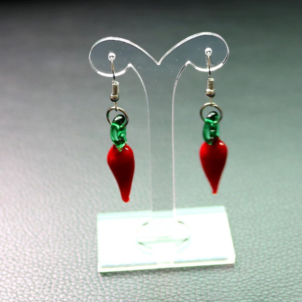 3xTransparent Acrylic Earrings Display Stand Tree Holder Presenting Rack