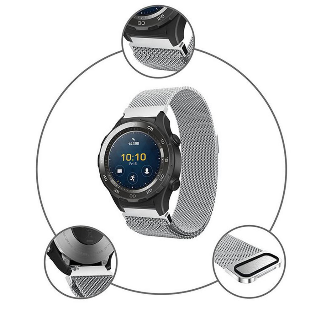 Magnetic Closure Watchband Premium Stainless Steel Adjustable Strap 22mm