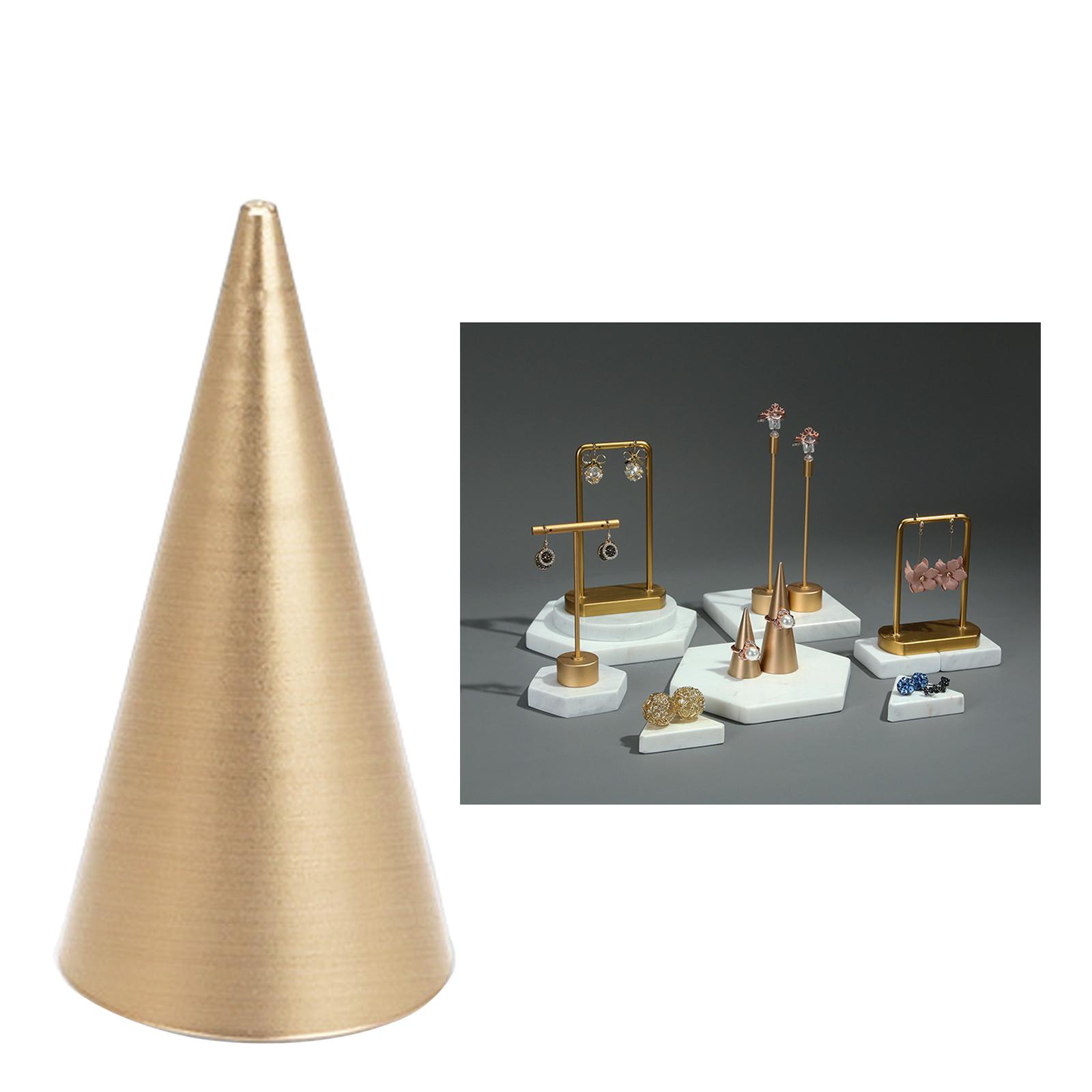 Gold Jewelry Display Earrings Stand for Bracelet  2.5X5cm Cone