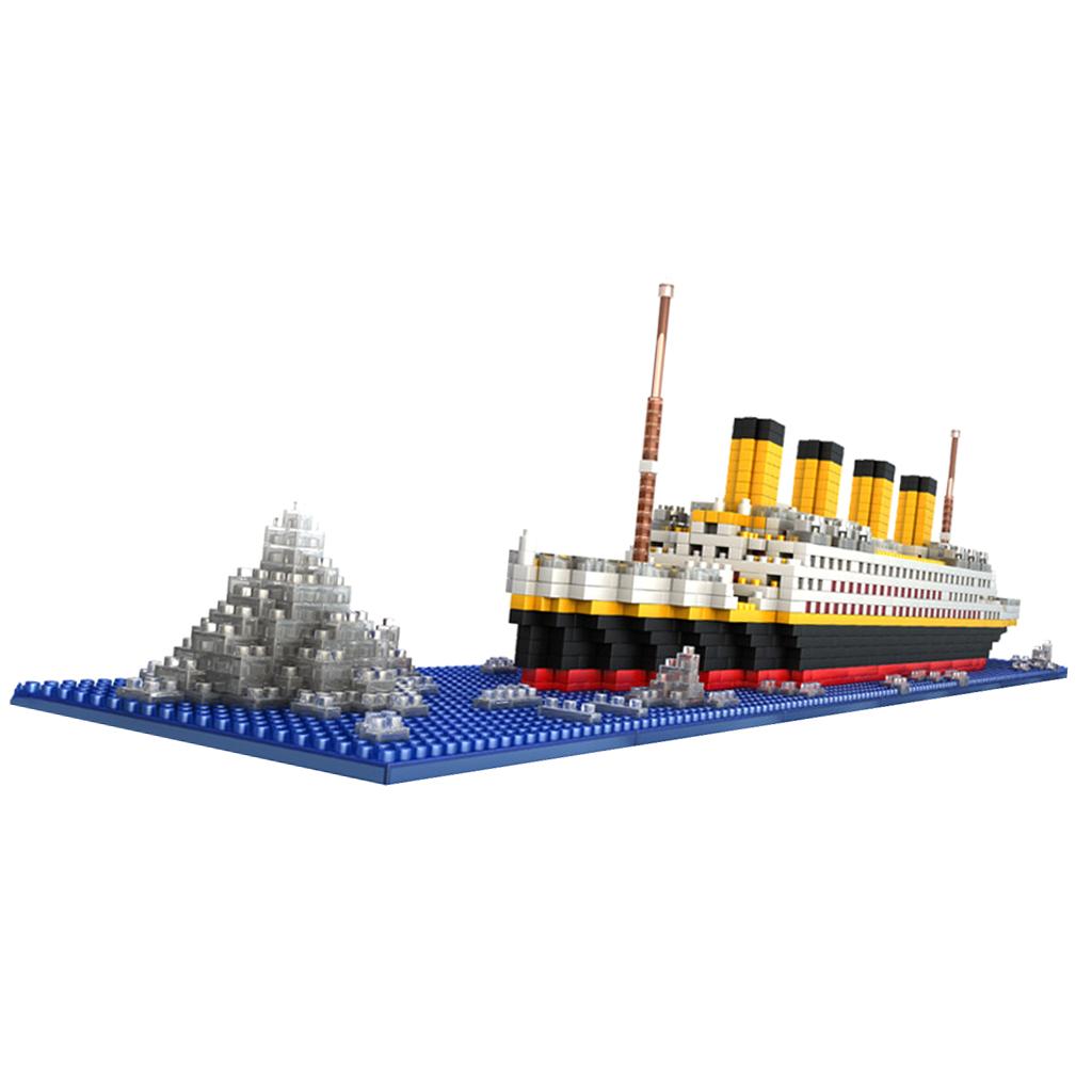 1860pcs Grand Titanic Building Blocks Kit Ship Model Assembly Block Kids Toy