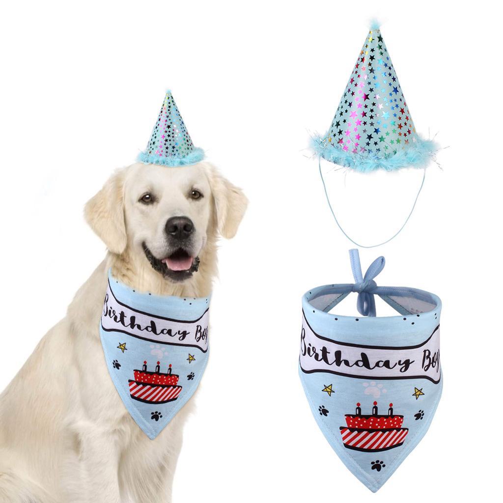 Haustier Hund Geburtstag HundeHalstuch Bandana/Schal und Hat, für
