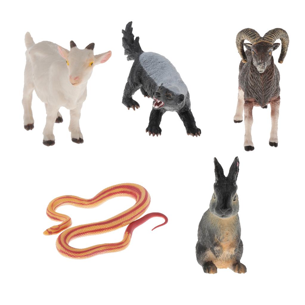 Realistic Animals Action Figure Model Educational Learn Cognitive Toy goat