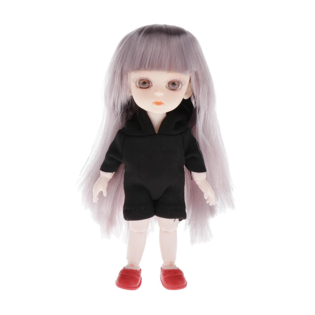 Children's Creative Toys BJD Doll 16cm/6inch 13 Jointed Doll E