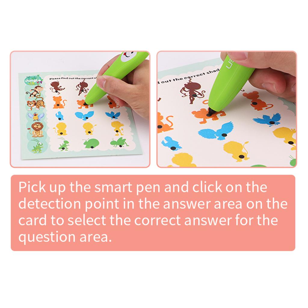 YS2607A Parent Kids Interaction Learning Smart Vocal Pen Toy Gifts w/ Cards