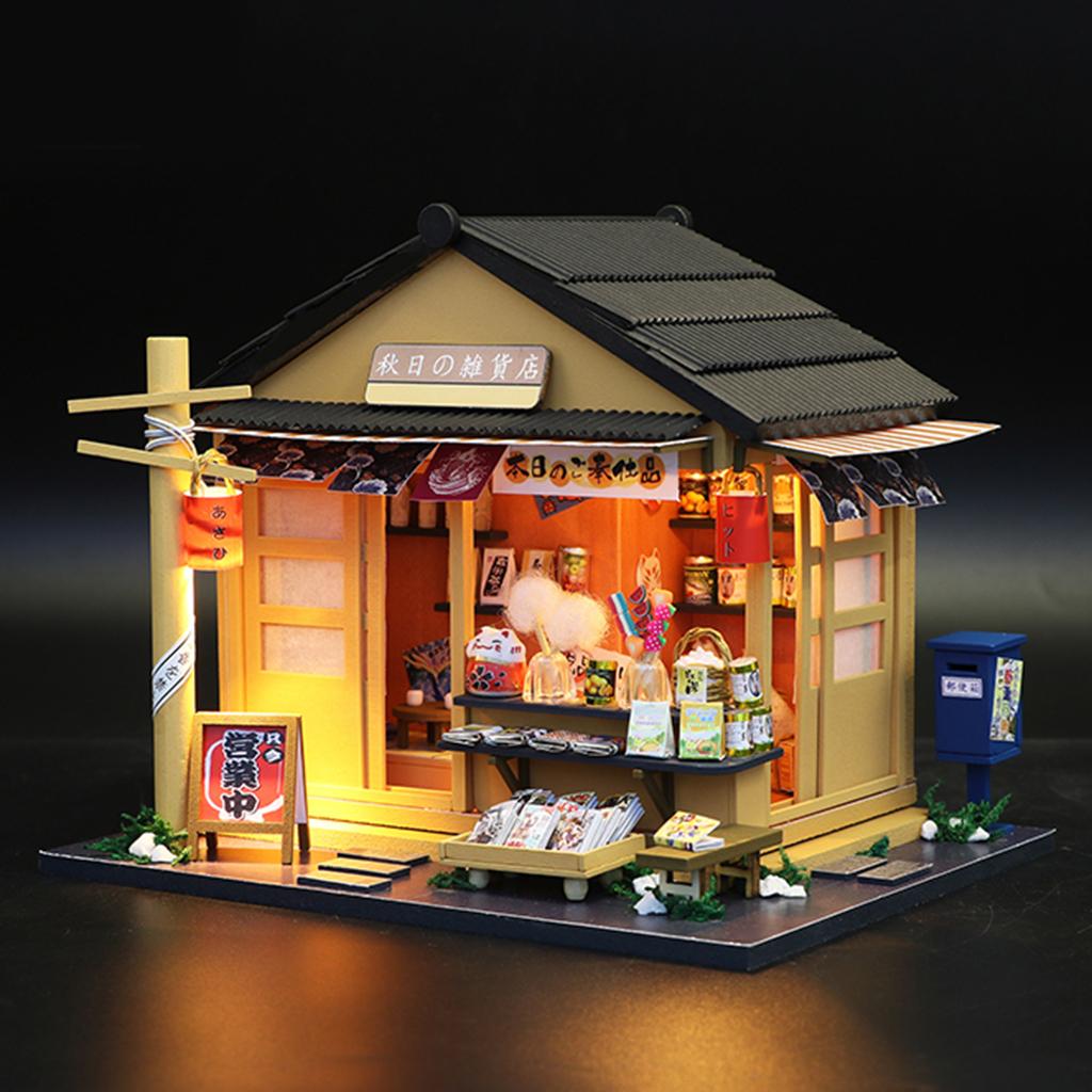 DIY Assembly Miniature Doll House Model Japanese Style No Dust Cover