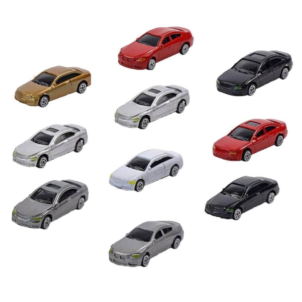 10pcs HO Scale Model Car 1:87 Building Train Scenery NEW