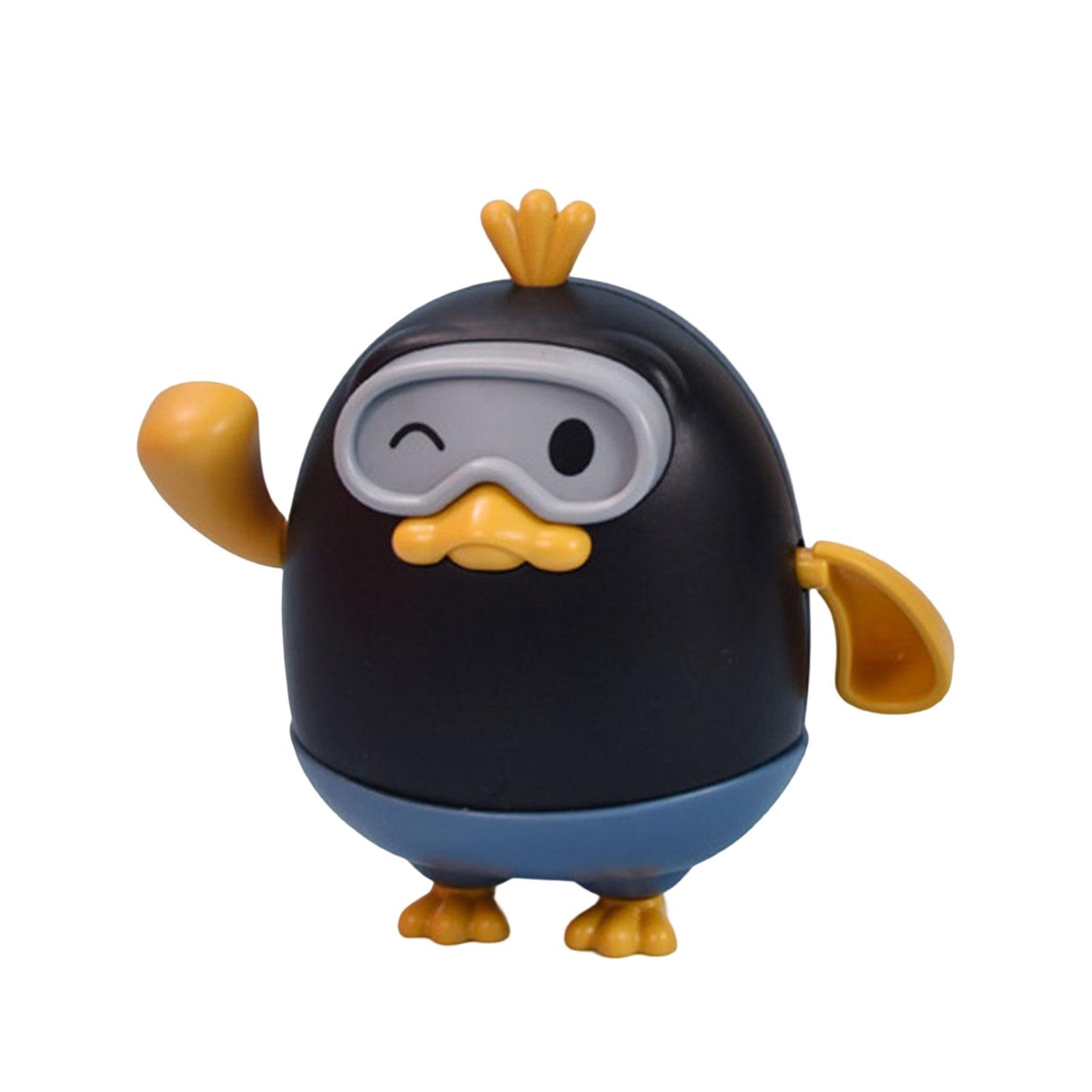 Wind Up Swimming Duck Black