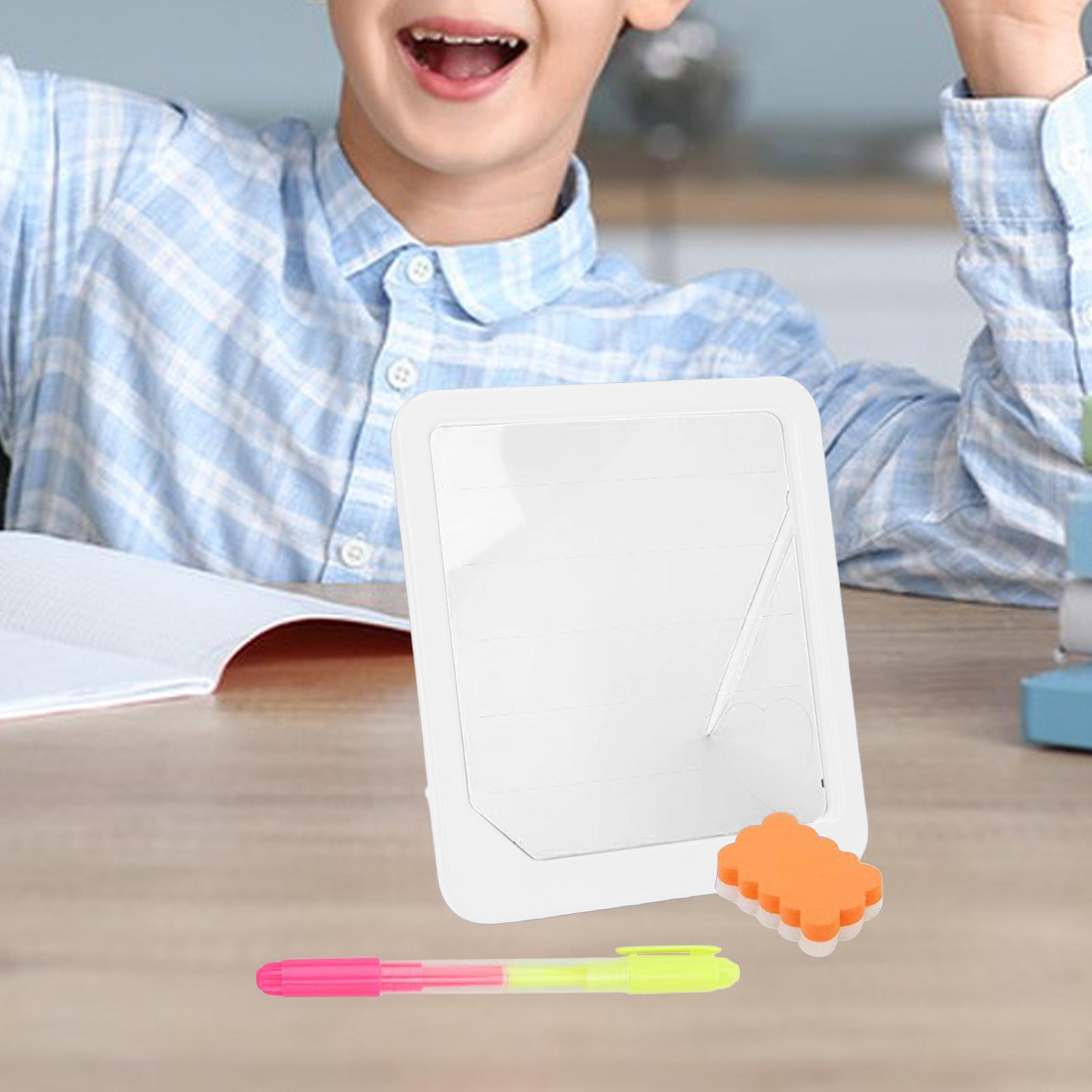 Writing Board Handwriting Early Math Educational Toy for Toddler Students white