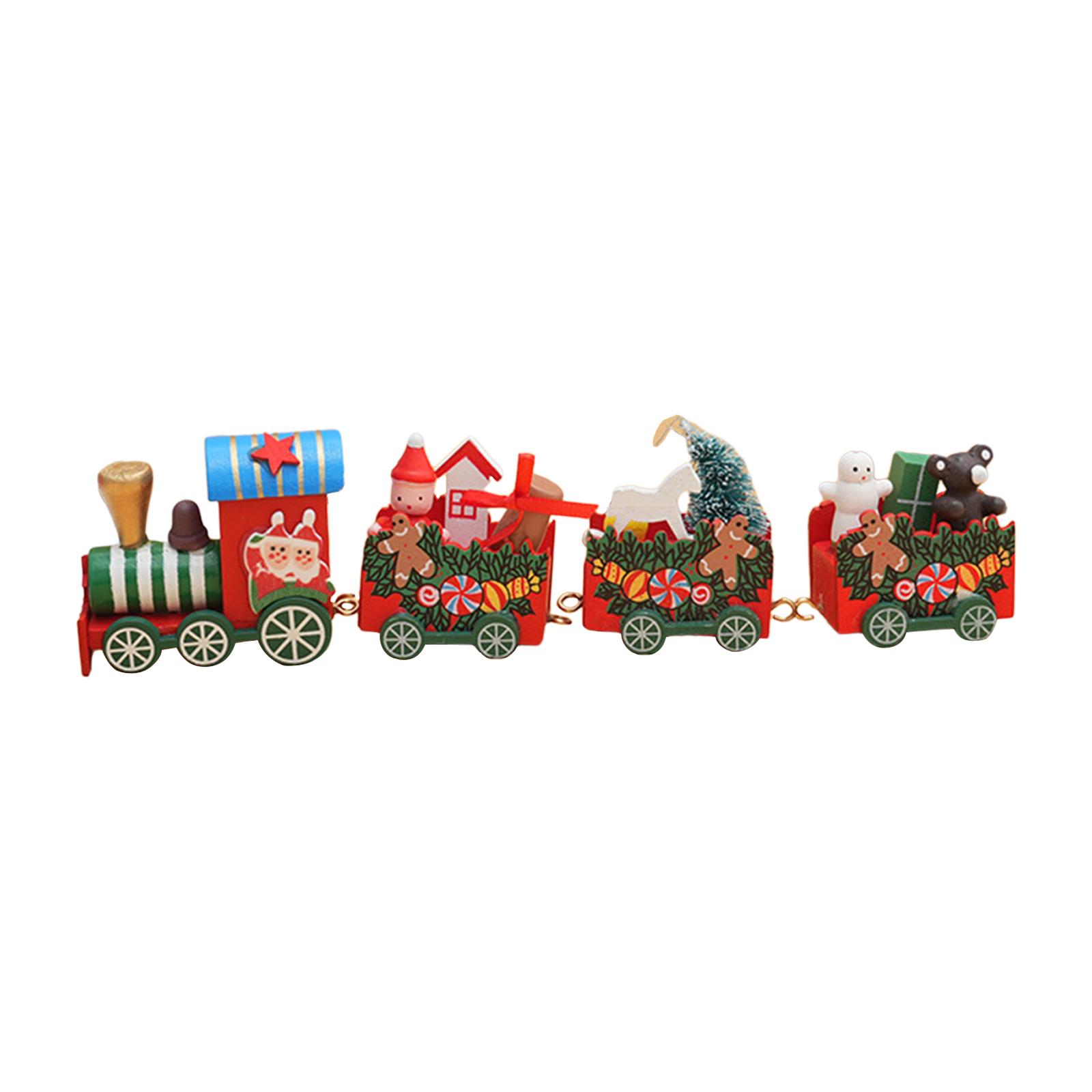 Wooden Xmas Train Ornament