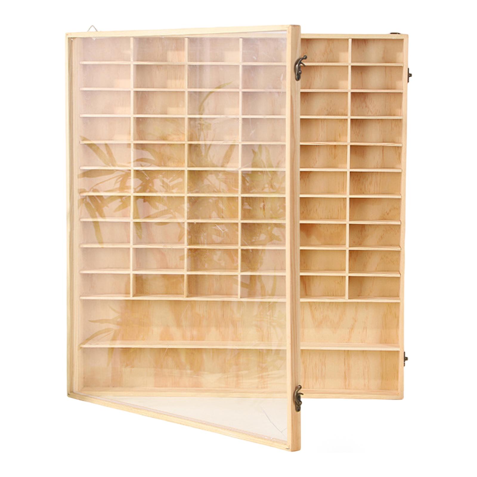 Wooden Toy Car Display Case Multifunctional Protective Organizing Wall Mount
