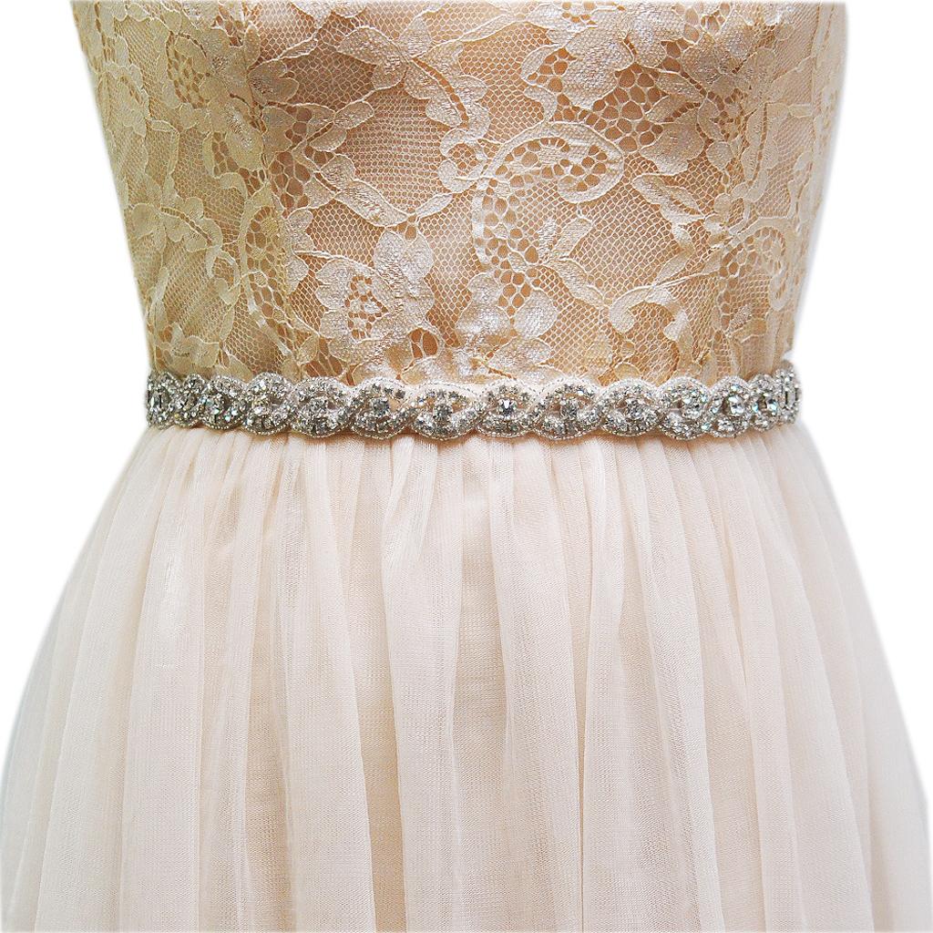 Crystal Wedding Dress Belt Bride Bridesmaid Party Prom Diamante