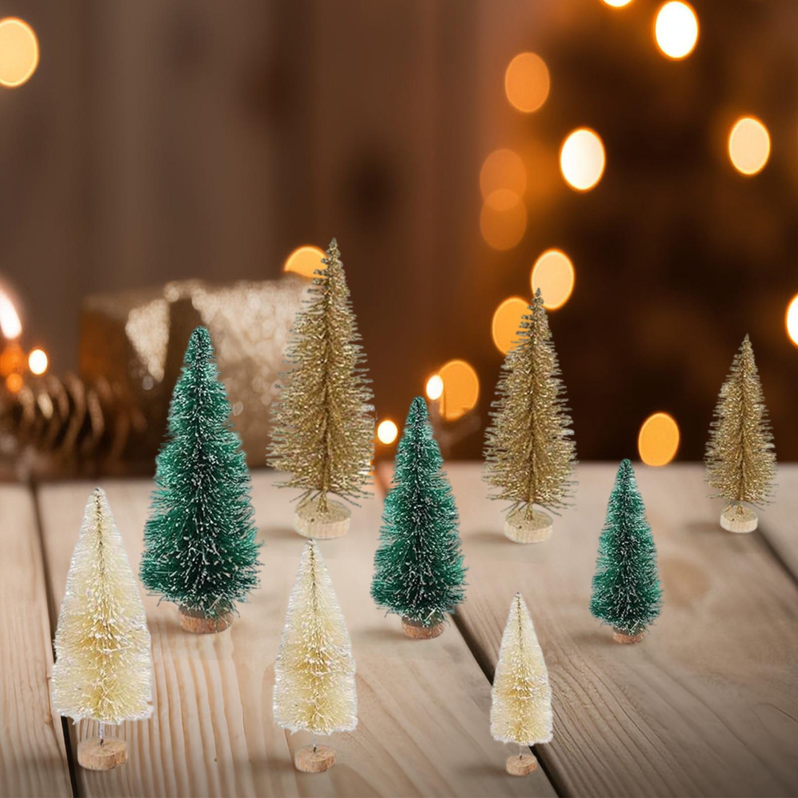 9Pcs Artificial Christmas Tree Mini Christmas Tree for Dining Table Tabletop