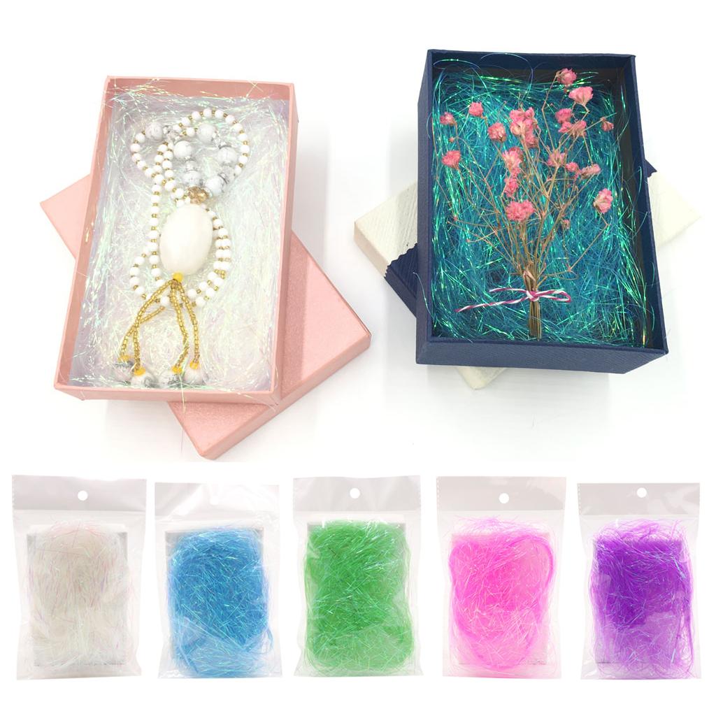 10x8g/Bag Wedding Gift Box Filler DIY Package Filling Materials white