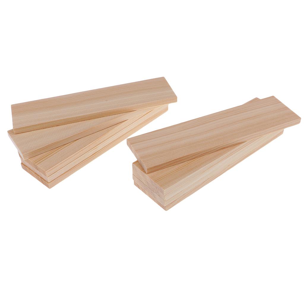 10 Pack pine wood Sheets 6" (150mm) Long x 1.5" (40mm) Wide - 0.24"(6mm) Thickness For DIY model building, architectural prototyping, general hobby & craft, restoration and small repairs