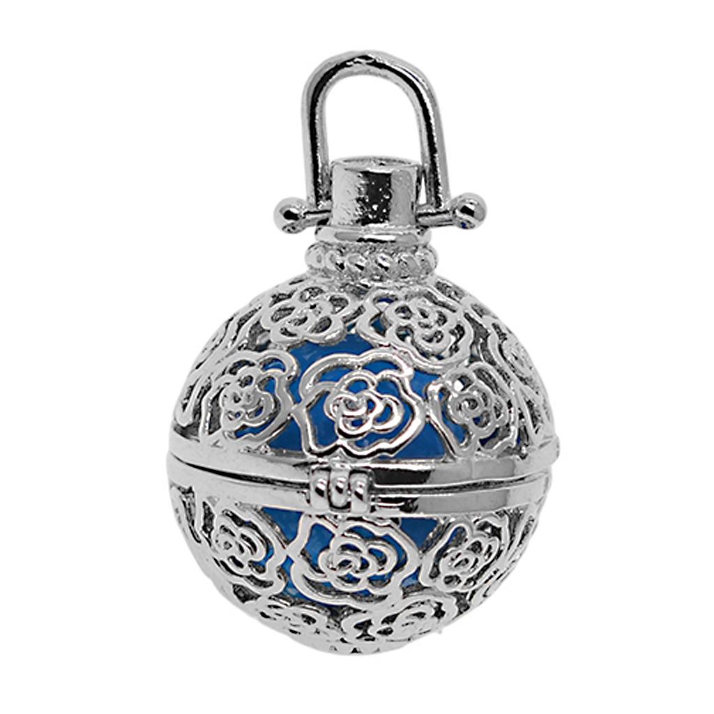 Tibetan Silver Bead Cages Pendants Charms for Jewelry Making rose
