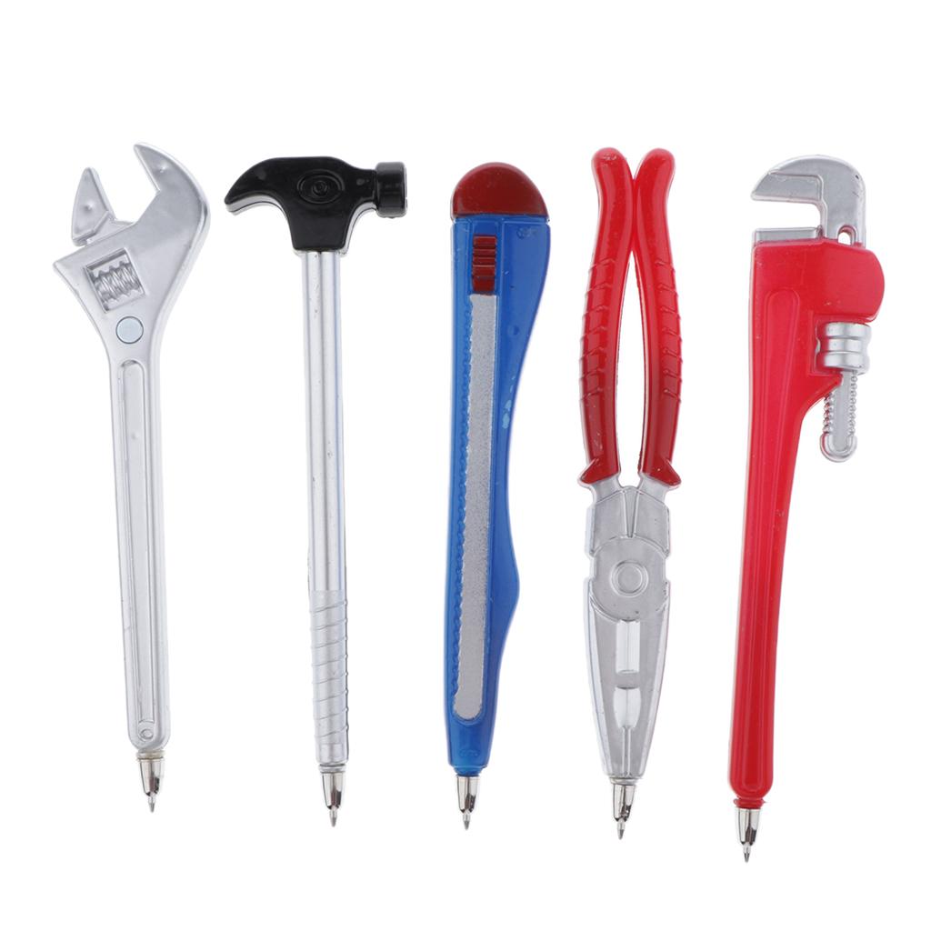 5pcs Hand Tool Shape Ballpoint Pen Ball Pen Stationery students kids gifts 