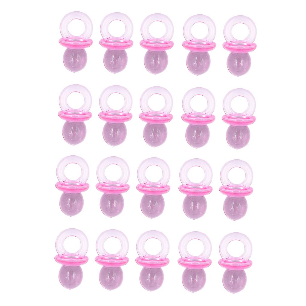 30pcs acrylic Pacifiers charms Baby Shower Nursery Christening Party Favor