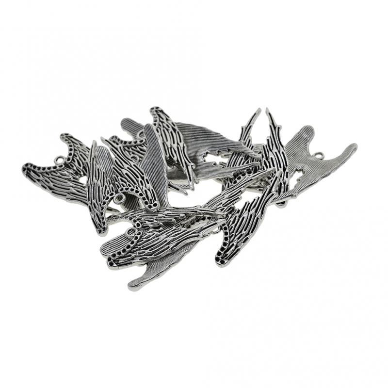 10pcs Tibetan Silver Large Angel Wing Charms Pendants Bookmark 38x22mm