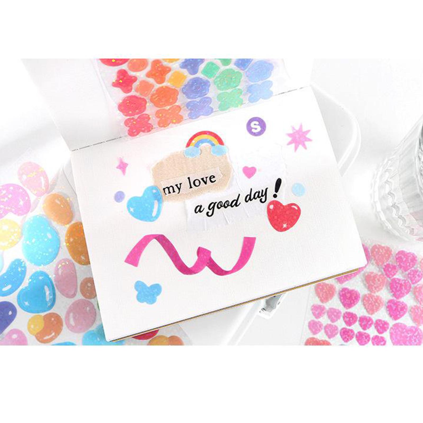Sparkle Sticker Calendar Diary Scrapbook Journal Waterproof Sticker Letter