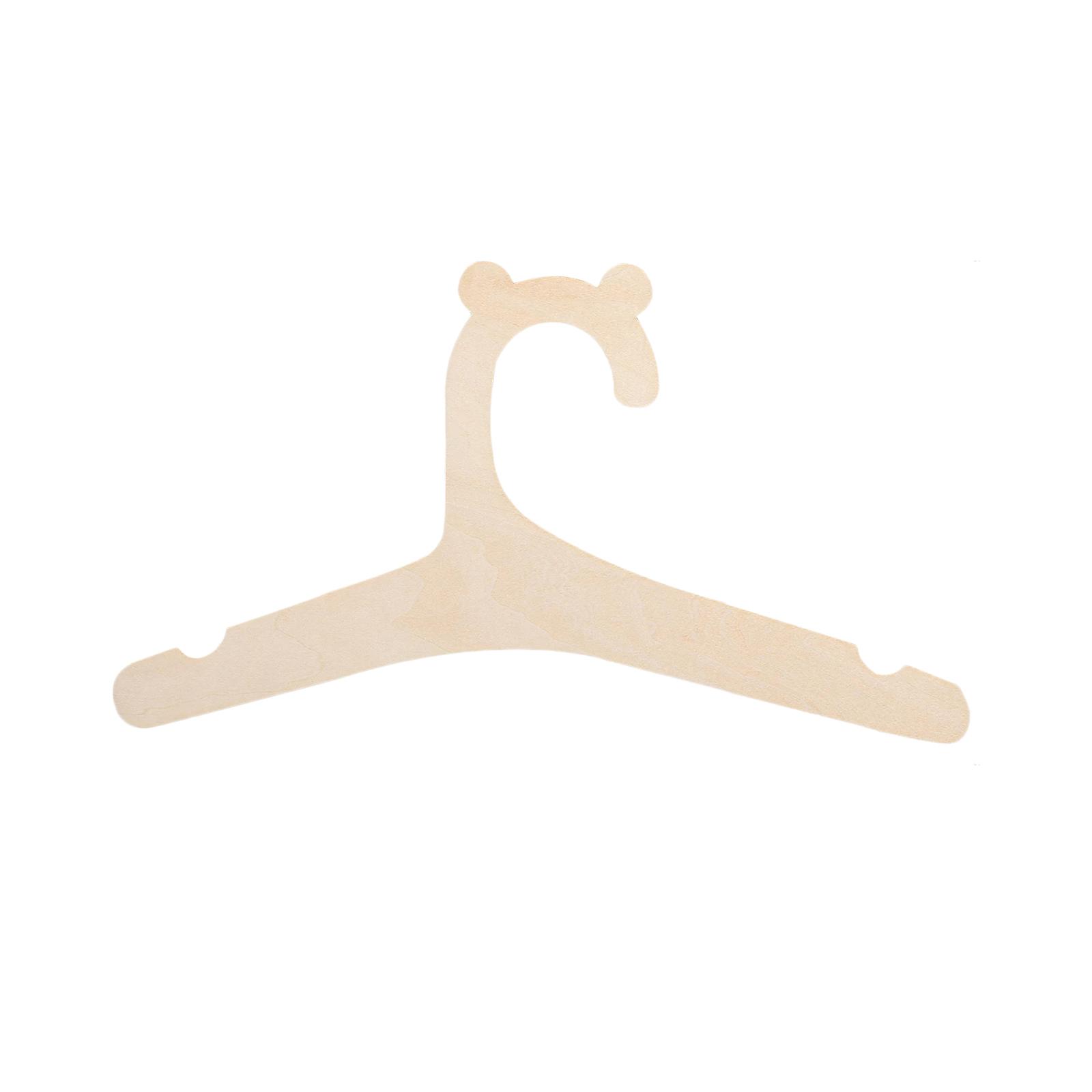 15Pcs Wood Baby Clothes Hangers Hanging Racks for Children