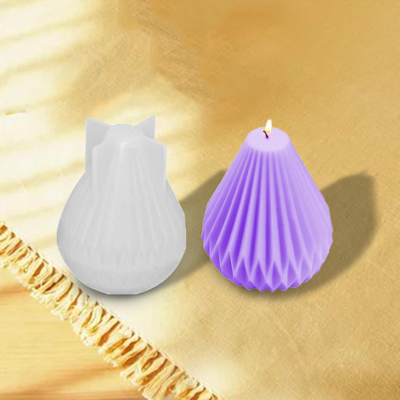 3D Pear Shape Candle Mold Handmade Candle Making DIY Plaster Craft Ornaments