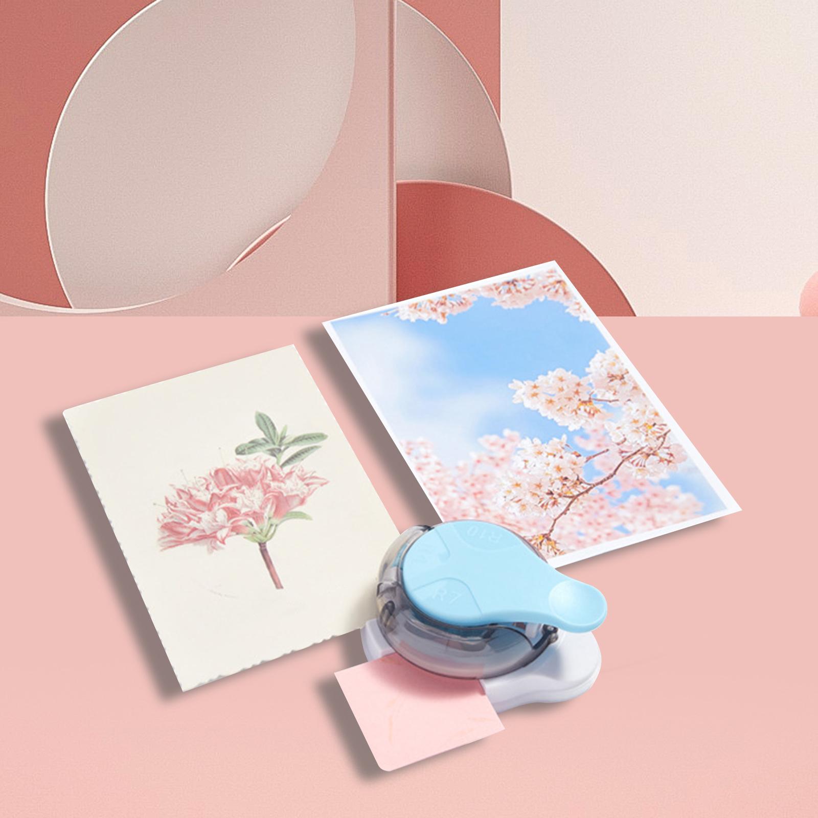 Corner Rounder Punch Cutter Envelope Embossing Hole Puncher Blue 