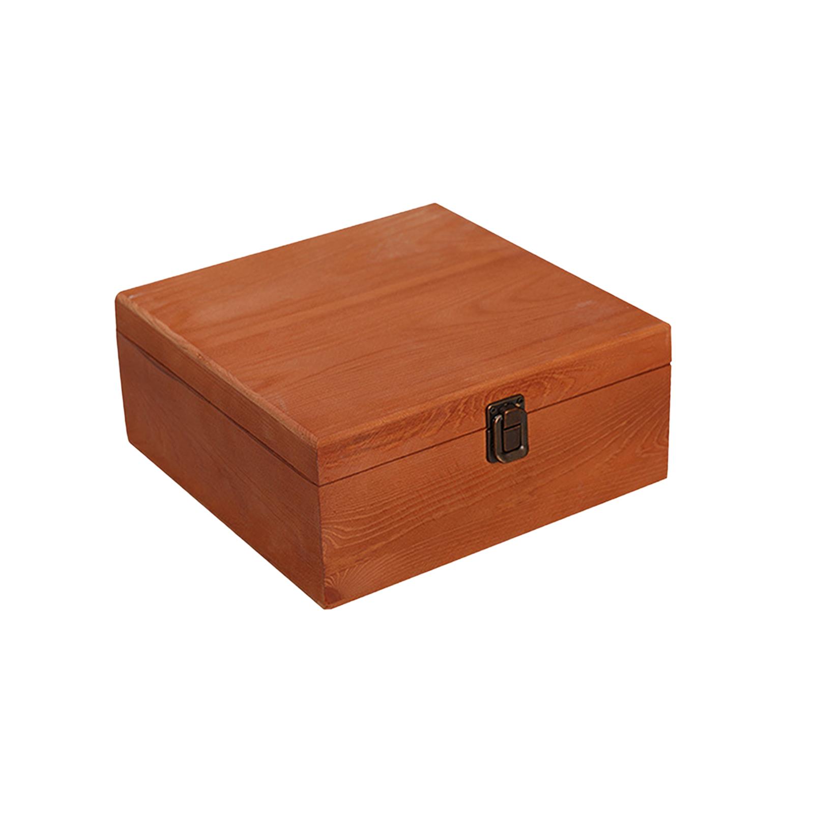 Wooden Storage Box 23x23x10cm