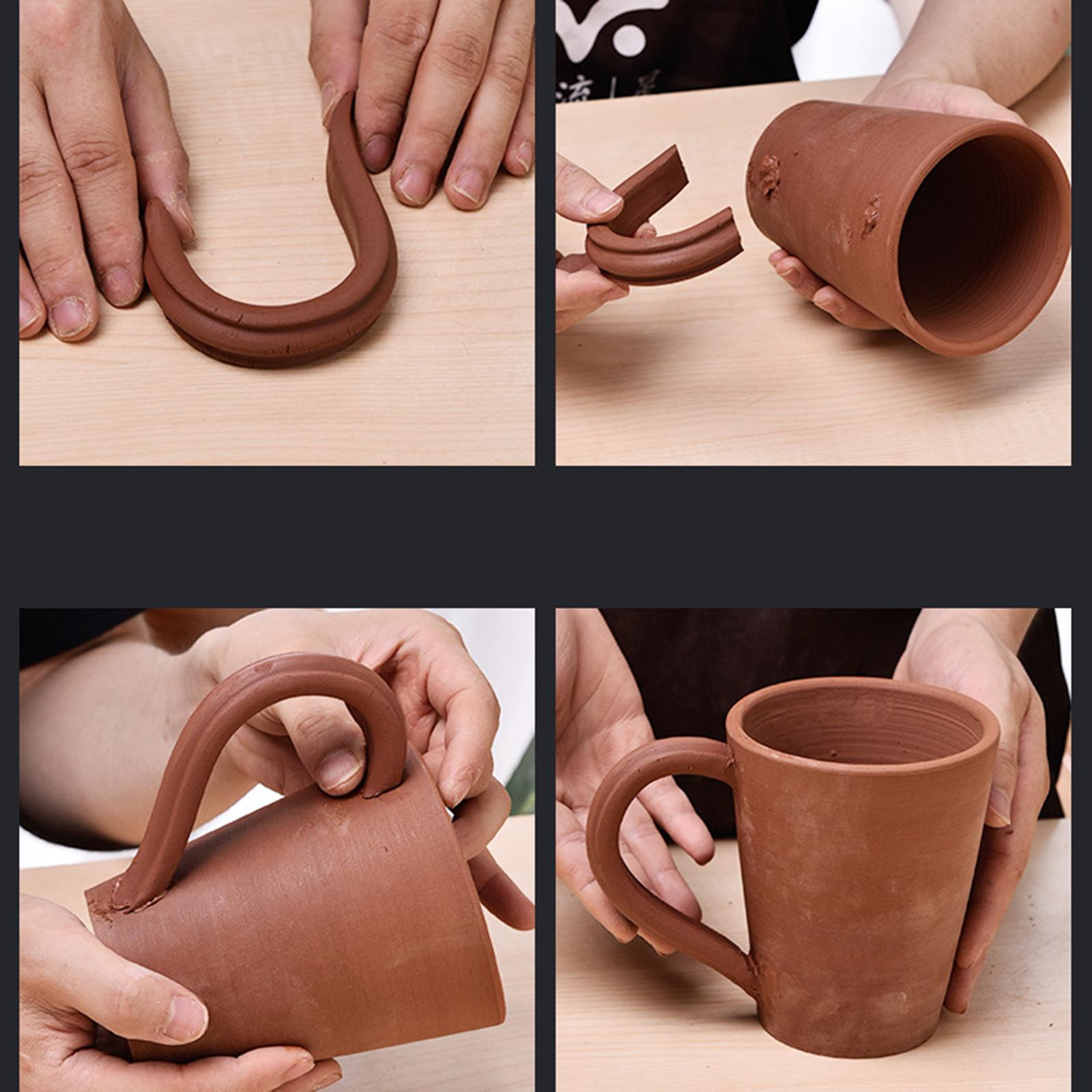 Pottery Cup Handle Shape Tool Clay Shaping Single Head Clay Extruder Tool