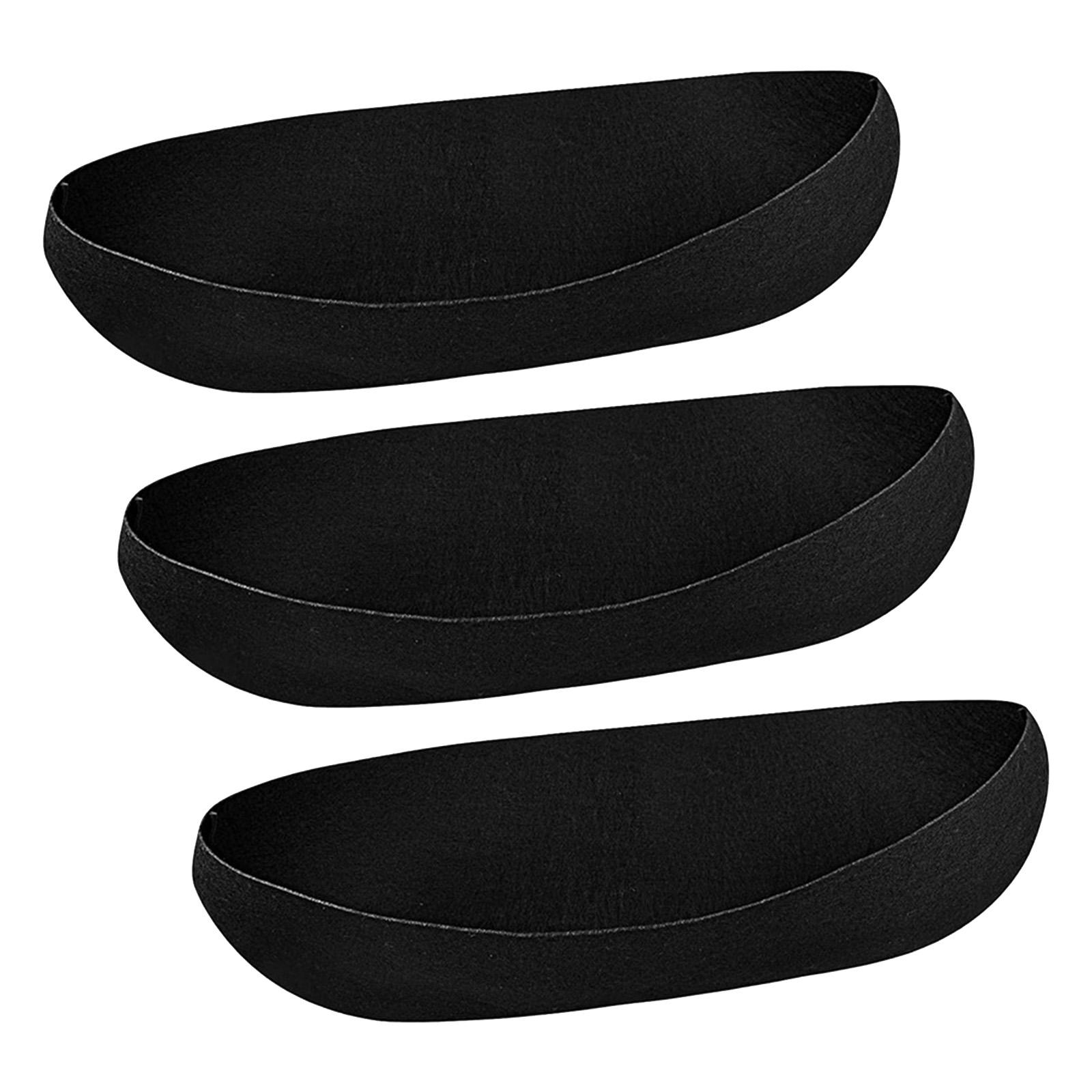 3 Pieces Felt Trough Planter Liner Window Box Liners for Patio Balcony Black 30inch