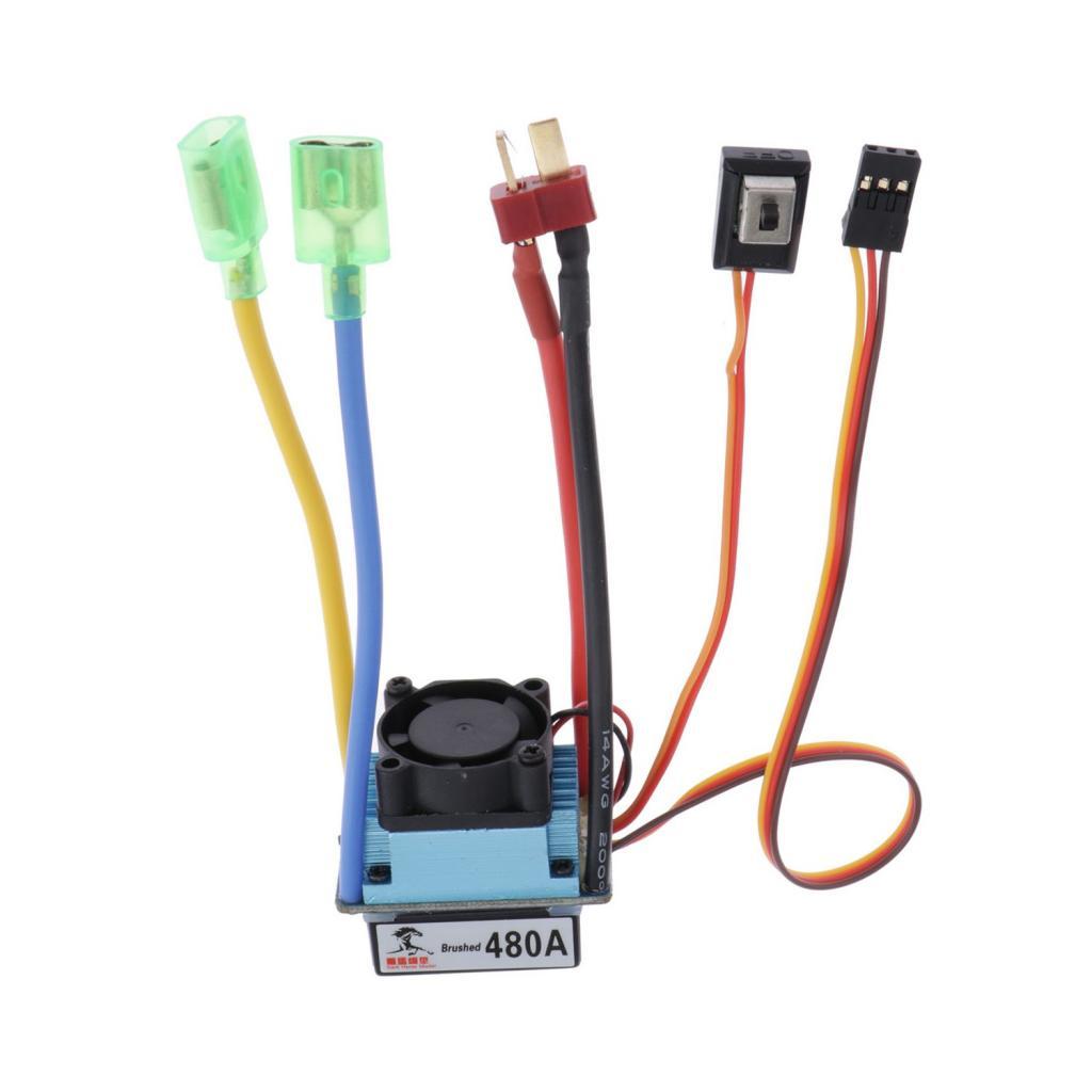 480A 24S Brushed Speed Controller ESC for 540 550 775 Motor RC Boat