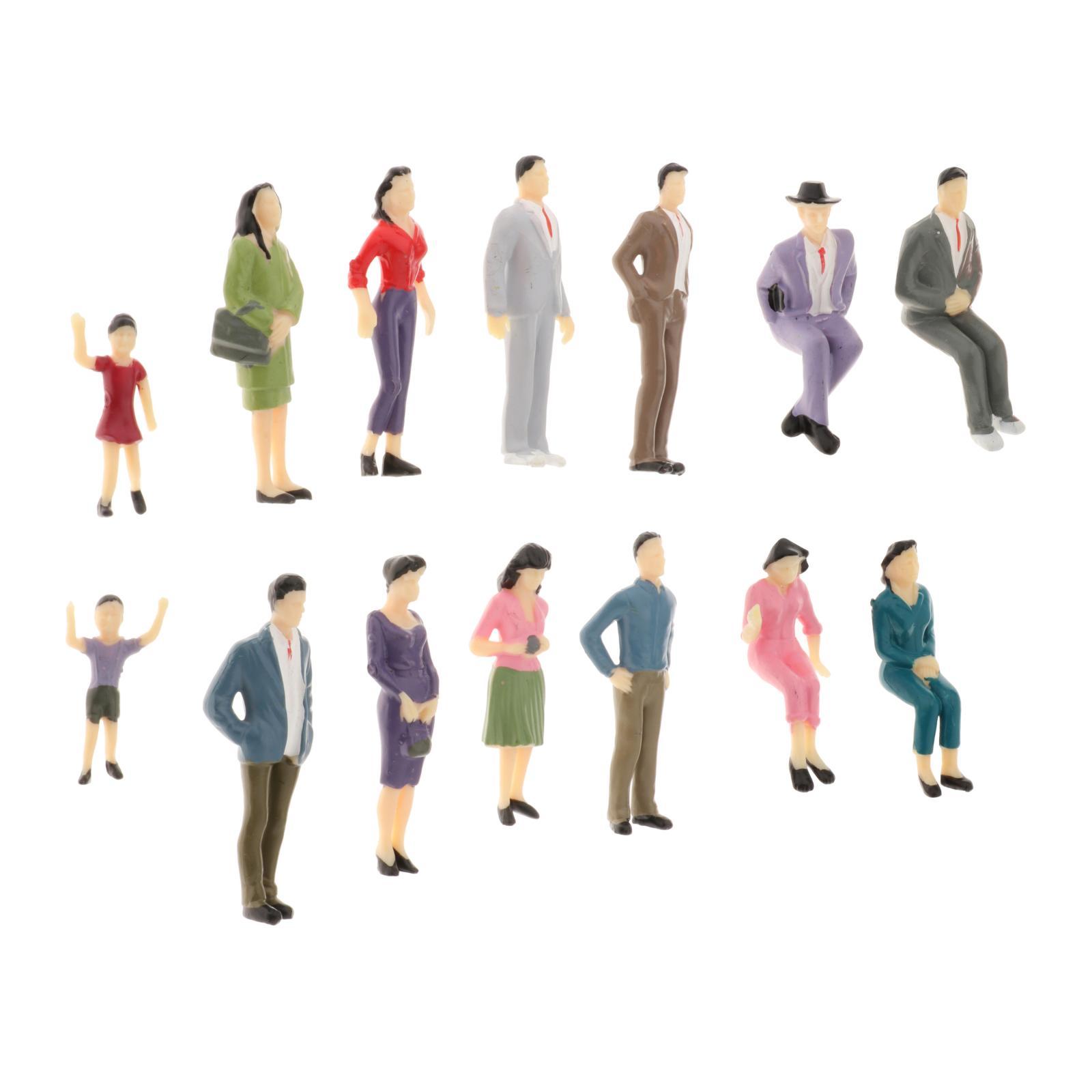 Painted Model Train Figures