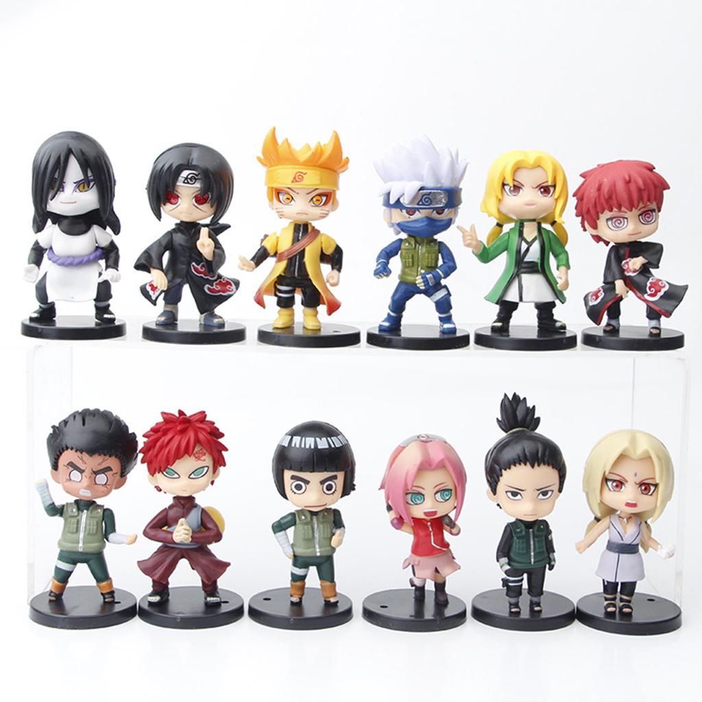 Anime Naruto Figures Mini Q Toys Version Kids Gift Toys 12 Pieces Orochimaru