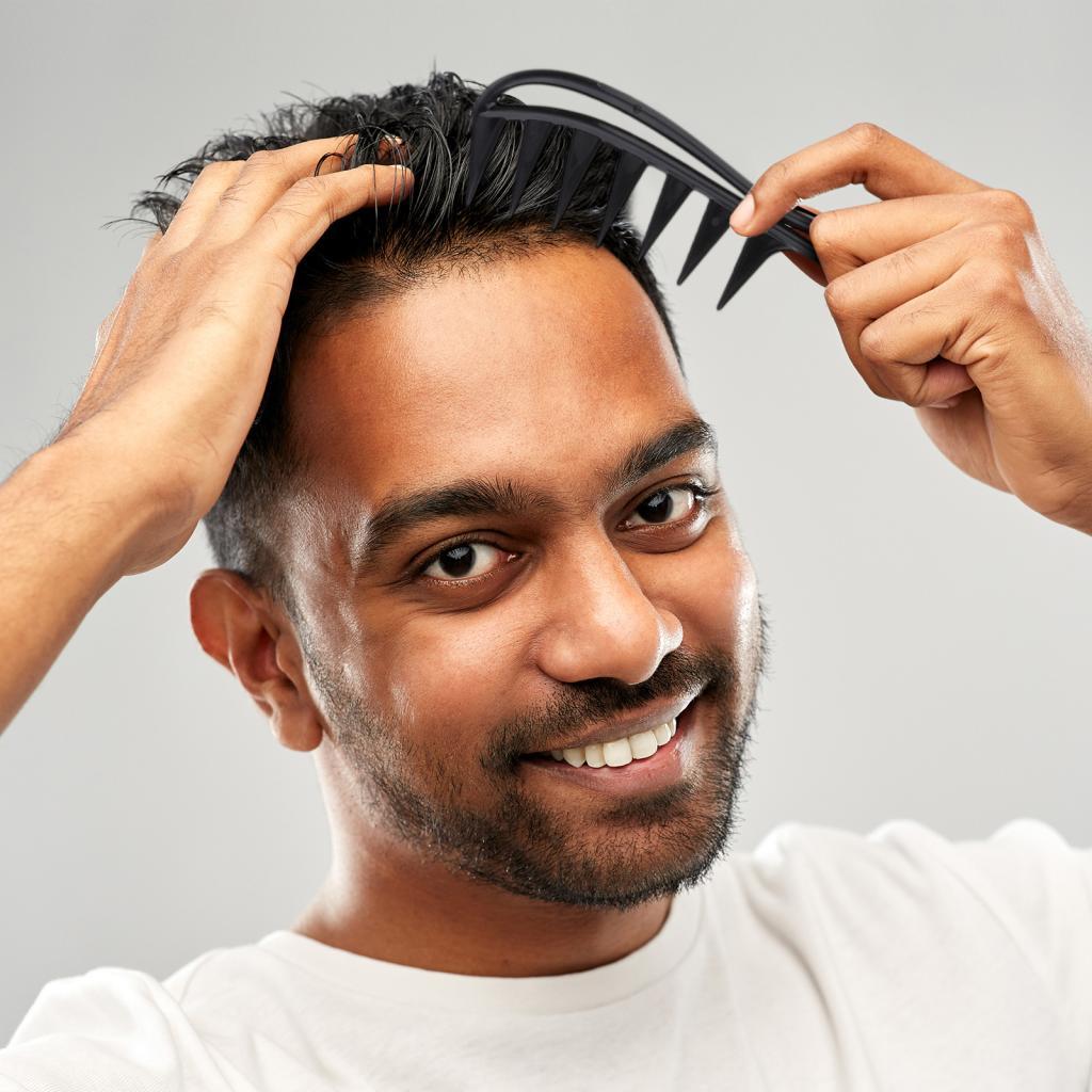 Men's Oily Hair Pick Comb Salon Dyeing Hairdressing Styling Wide Tooth